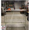 Image 1 : BAILIFF SEIZURE: 60" CHROME WIRE RACK - 4-TIER