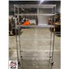 Image 1 : BAILIFF SEIZURE: 48" CHROME WIRE RACK W/ CASTORS