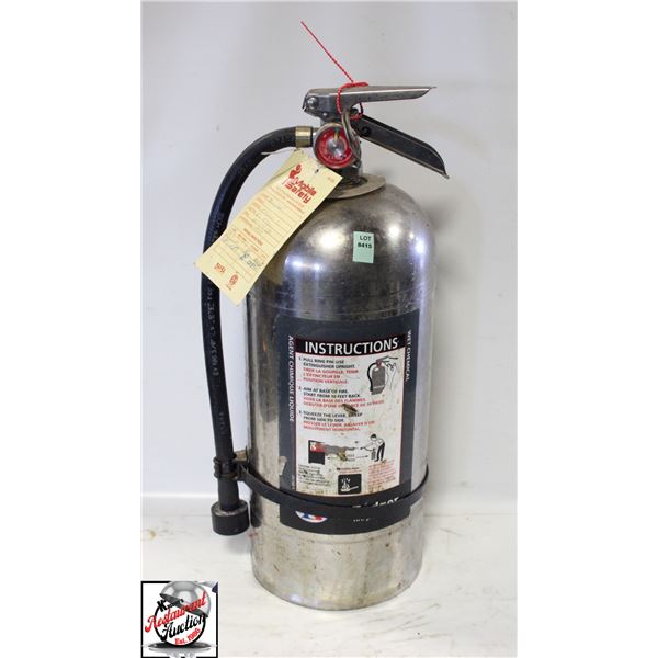 BAILIFF SEIZURE: 6L WET CHEMICAL FIRE EXTINGUISHER