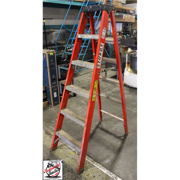 BAILIFF SEIZURE: 6' A-FRAME LADDER BY STURDY