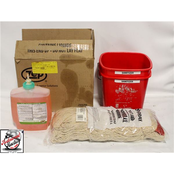 BAILIFF SEIZURE: LOT OF MISC CLEANING SUPPLIES