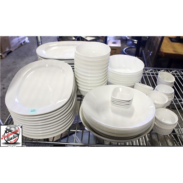 BAILIFF SEIZURE: ASSORTED DISHES, BOWLS AND