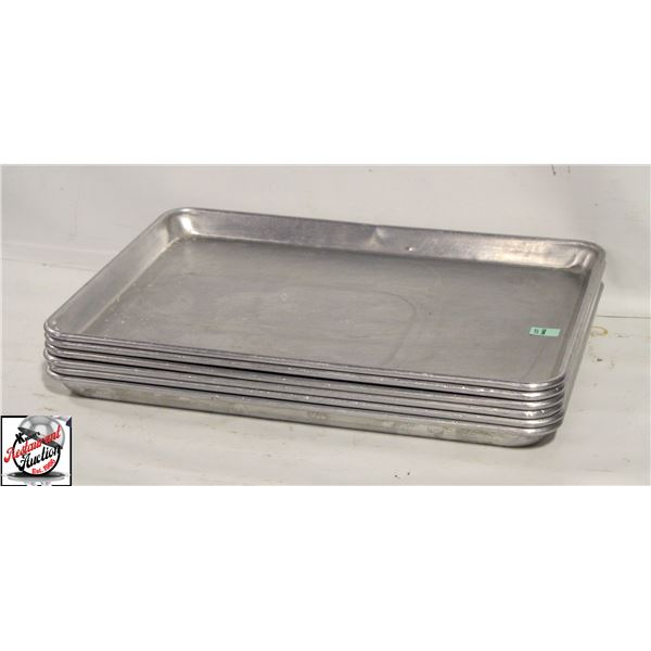 BAILIFF SEIZURE: 6 HALF-SIZE ALUMINUM BUN PANS
