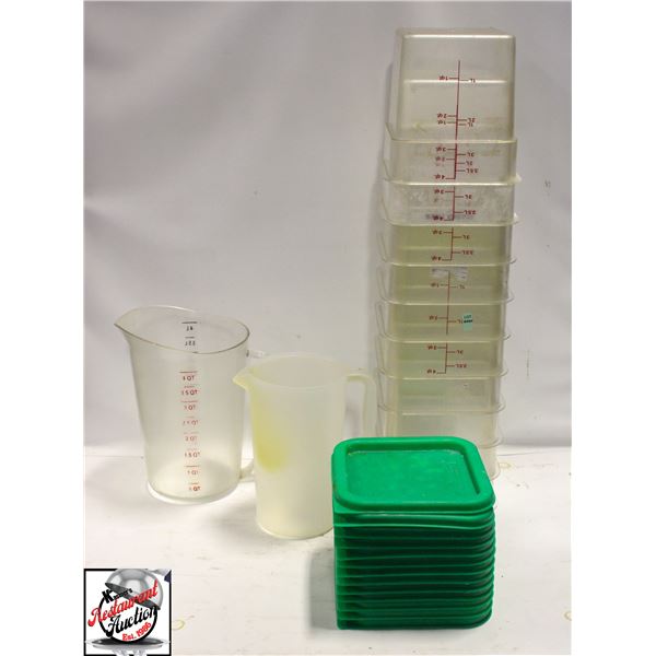BAILIFF SEIZURE: 10 CAMBRO 4QT DRY INGREDIENT BINS