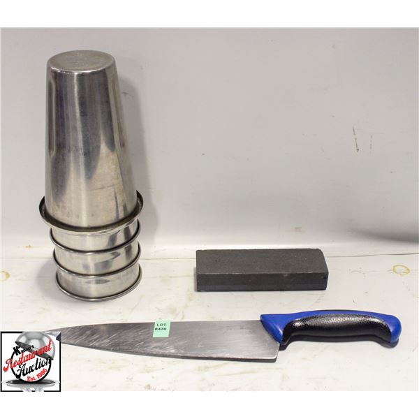 BAILIFF SEIZURE: MERCER HIGH CARBON 9" CHEFS KNIFE