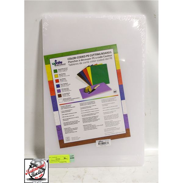 NEW WHITE UPDATE INTERNATIONAL POLY CUTTING BOARD