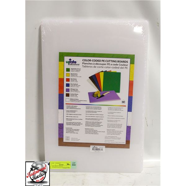 NEW WHITE UPDATE INTERNATIONAL POLY CUTTING BOARD