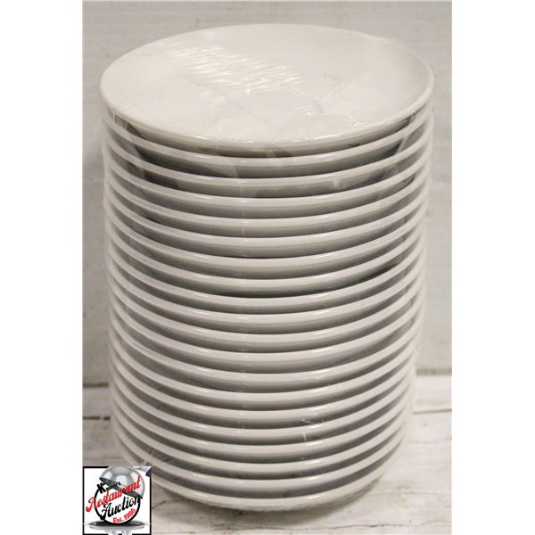 20 WHITE 6" SAUCERS
