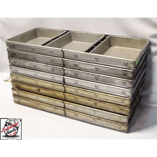 8 LOCKWOOD STRAPPED LOAF BAKING PANS
