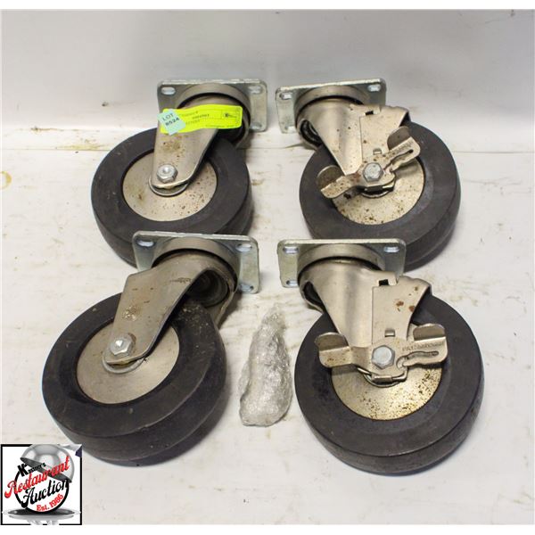 FOUR 5" CASTERS