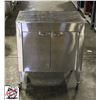 Image 1 : STAINLESS STEEL 2 DOOR CABINET W/ SOLID TOP