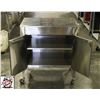 Image 2 : STAINLESS STEEL 2 DOOR CABINET W/ SOLID TOP