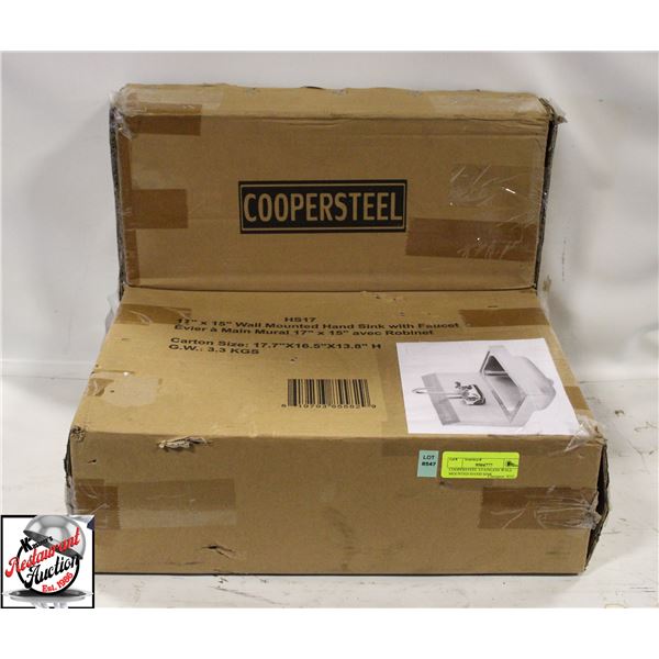 COOPERSTEEL STAINLESS WALL MOUNTED HAND SINK
