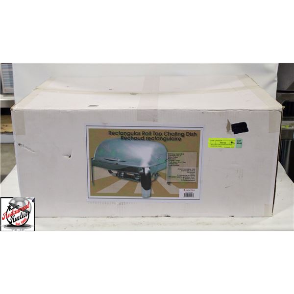 ROLLING TOP STAINLESS STEEL CHAFFING DISH