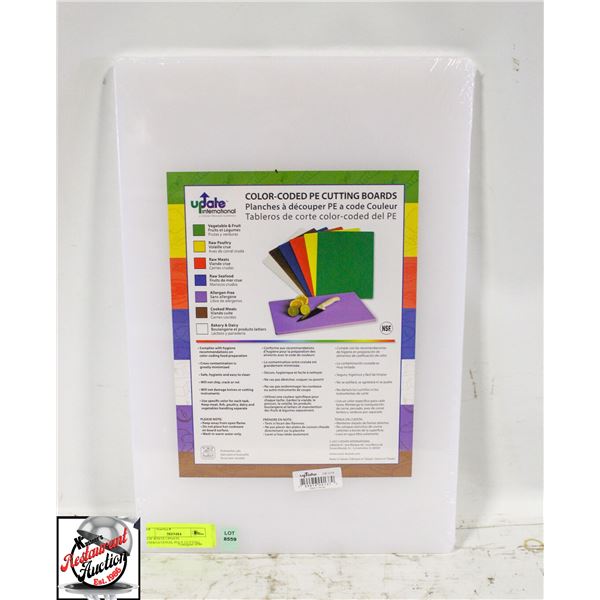 NEW WHITE UPDATE INTERNATIONAL POLY CUTTING BOARD