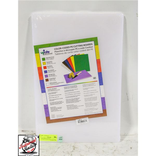 NEW WHITE UPDATE INTERNATIONAL POLY CUTTING BOARD