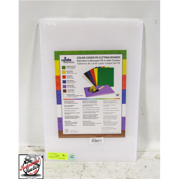 NEW WHITE UPDATE INTERNATIONAL POLY CUTTING BOARD