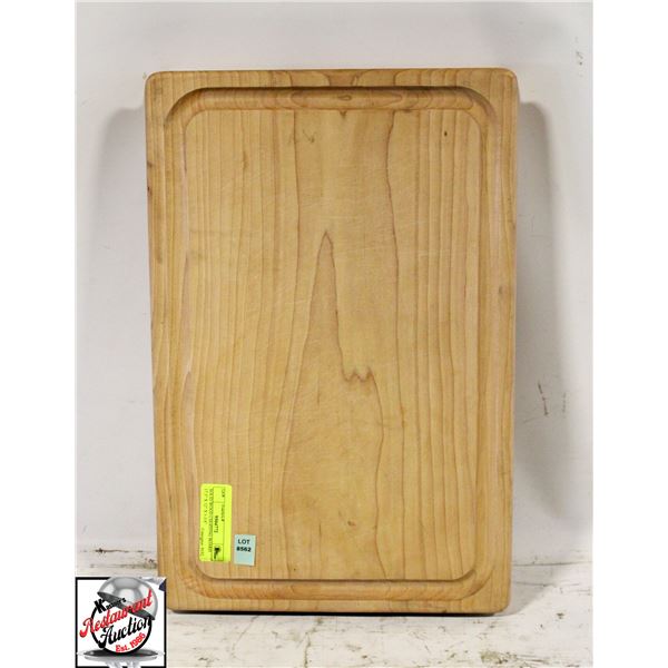 SOLID WOOD CHOPPING BOARD 17.5" X 12" X 1-3/4"