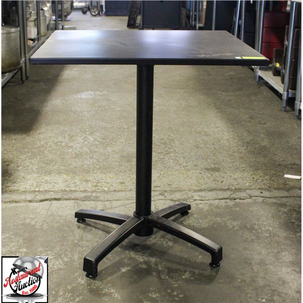 CHAMPION BLACK STEEL FOLDABLE CAFE TABLE