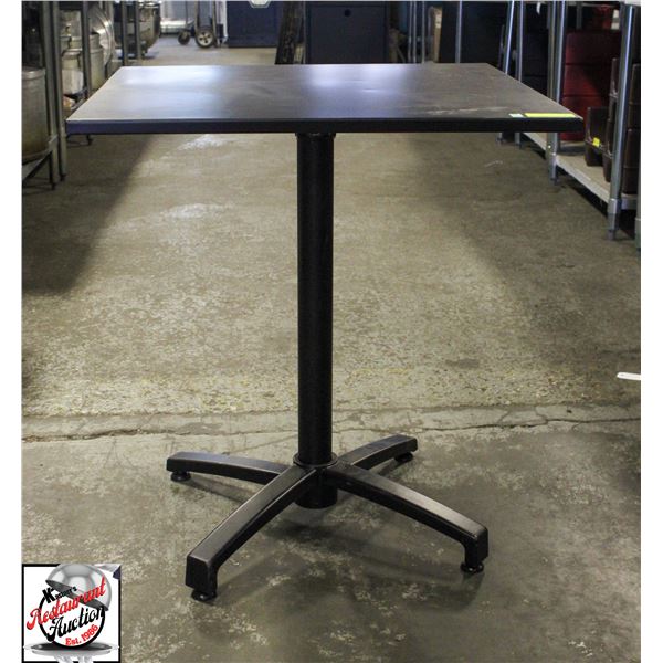 CHAMPION BLACK STEEL FOLDABLE CAFE TABLE