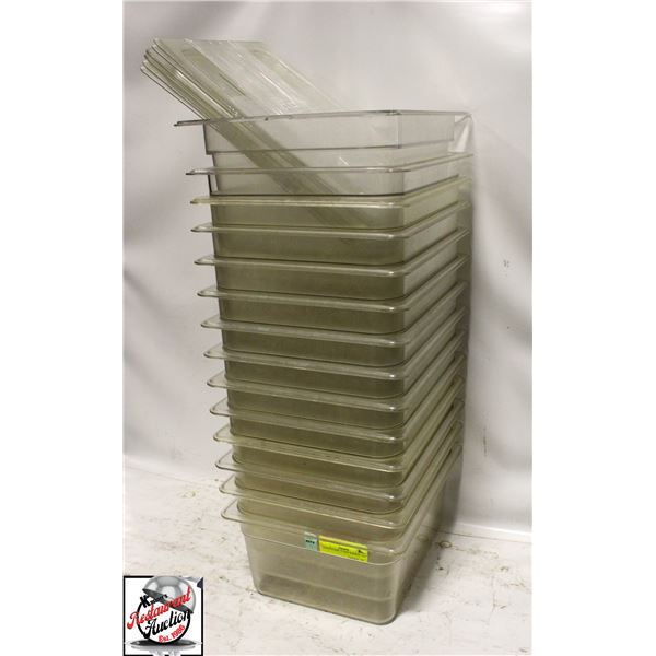 14 POLYCARB 1/2 SIZE INSERTS - 4-6"