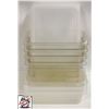 Image 1 : LOT OF 7 POLY INSERTS W/ 2 LIDS