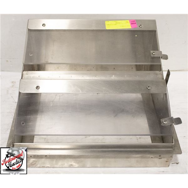 TWO FLAP COVER AND TWO 5 COMPARTMENT ACRYLIC