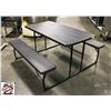 Image 1 : NEW BLACK PLASTIC FOLDING PICNIC TABLE