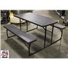 Image 1 : BLACK PLASTIC FOLDING PICNIC TABLE