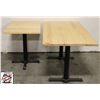 Image 1 : 2 WOODEN DINING TABLES