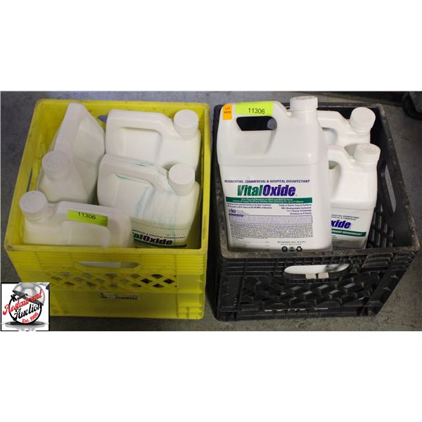 7 JUGS OF VITAL OXIDE DISINFECTANT