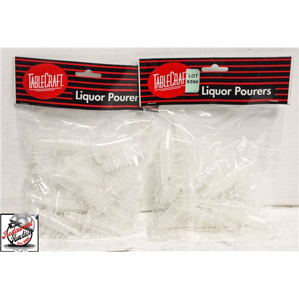24 NEW TABLECRAFT LIQUOR POURERS