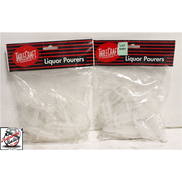 24 NEW TABLECRAFT LIQUOR POURERS