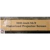 Image 2 : 100" 16:9 MOTORIZED PROJECTOR SCREEN