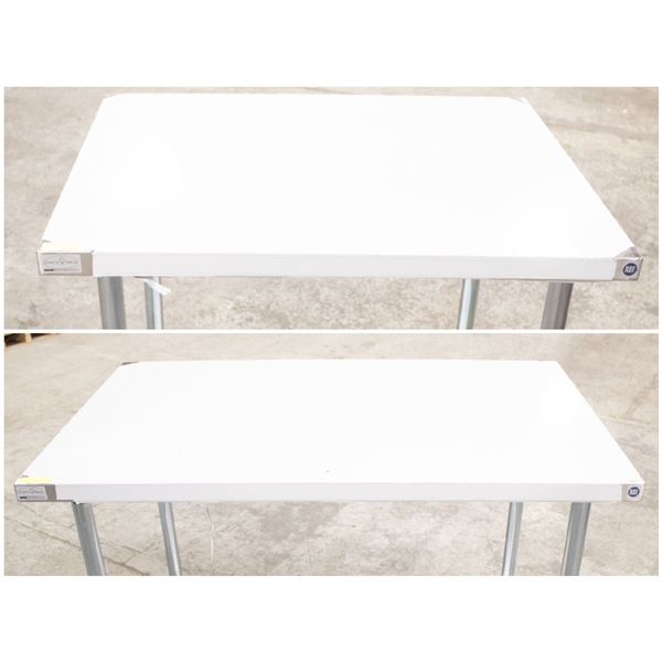 FEATURE LOT: NEW STAINLESS STEEL WORKTABLES