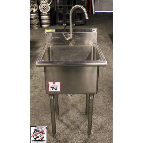 TRINITY S.S SINGLE BASIN SINK W/ FAUCET