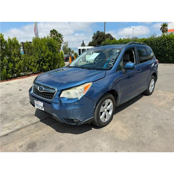 SUBA FORESTER  2015 APPT/DUP-T SMOG-15DAYS