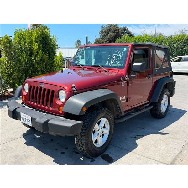 JEEP  WRANGLER 2008 O/S TITLE 2 DAYS