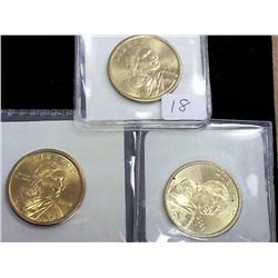 3-2000-P Sacagawea Dollars (UNC)