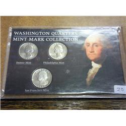 Washington Quarters Mint Mark Collection