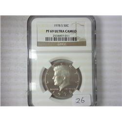 1978-S Kennedy Half NGC PF69 Ultra Cameo