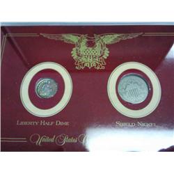 Small Type Set 1857 Seated Liberty Half Dime