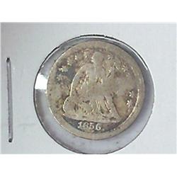 1856 Seated Liberty Half Dime
