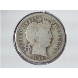 1914-D Barber Dime