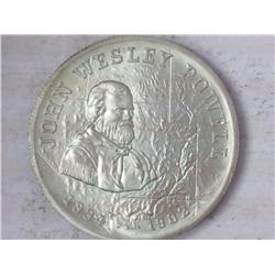 John Wesley Powell 1/2+ Oz. Silver Token (UNC)