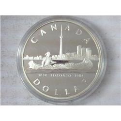 1984 Canada Toronto Dollar (Proof) .3750 Oz ASW