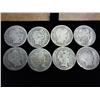 Image 1 : 8 Assorted Barber Dimes