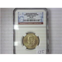 2008-P SMS Adams Dollar NGC MS66