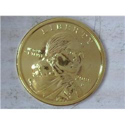 2000-D Gold Plated Sacagawea Dollar