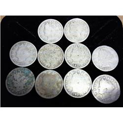 10 Assorted Liberty "V" Nickels